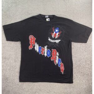 NWT Vintage Phat Doc Shirt Mens 3XL Black Heavyweight Coqui Frog Puerto Rico